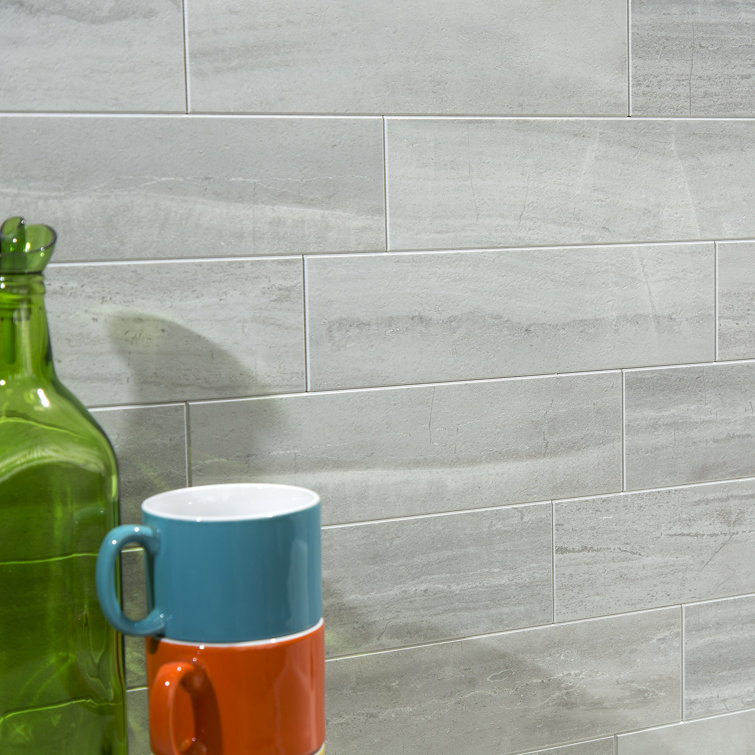 Roman Slab Gray Peel and Stick Wall Tile