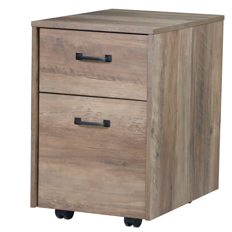 Rustic Oak L-Shaped Corner Desk with Drawer and Keyboard Tray