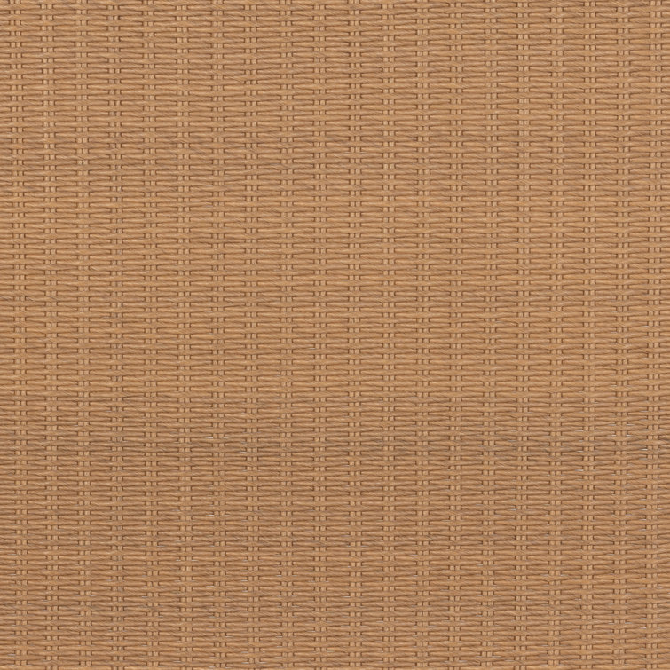 Toasted Sungkai Queen Platform Bed with Woven Headboard