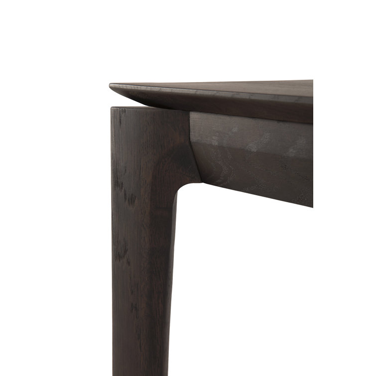 Bok 50" Dark Brown Solid Oak Bedroom Bench