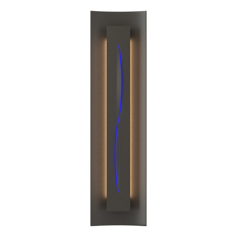 Natural Iron Gallery 3-Light Vanity Sconce with Blue Glass