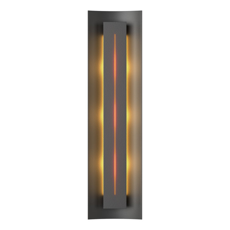 Natural Iron Gallery 3-Light Vanity Sconce with Blue Glass