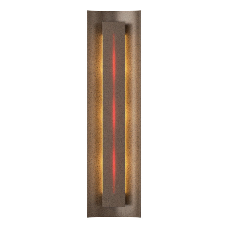 Gallery Ivory Art Glass & Dark Smoke Hand-Forged Sconce