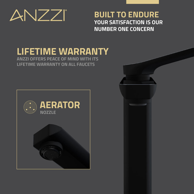 Matte Black and Chrome Single Handle Bathroom Faucet with Pop-Up Drain