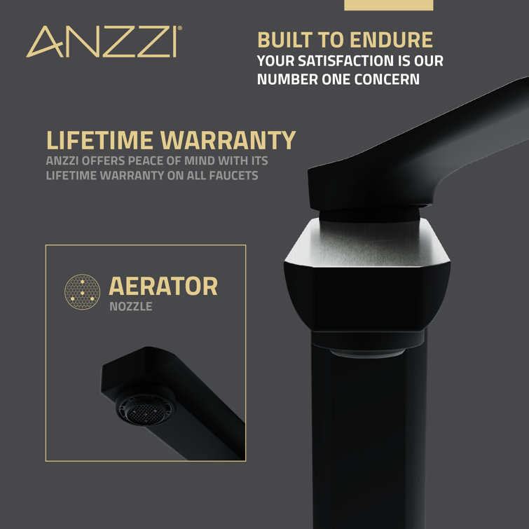 Matte Black and Brushed Nickel Single Handle Bathroom Faucet