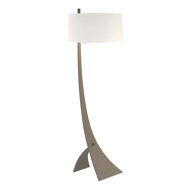 Dark Smoke & Natural Anna 58.5'' LED Floor Lamp
