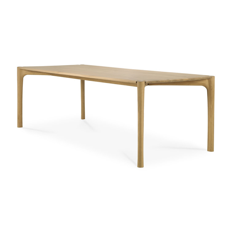 Pi 95-Inch Light Brown Oak Rectangular Dining Table