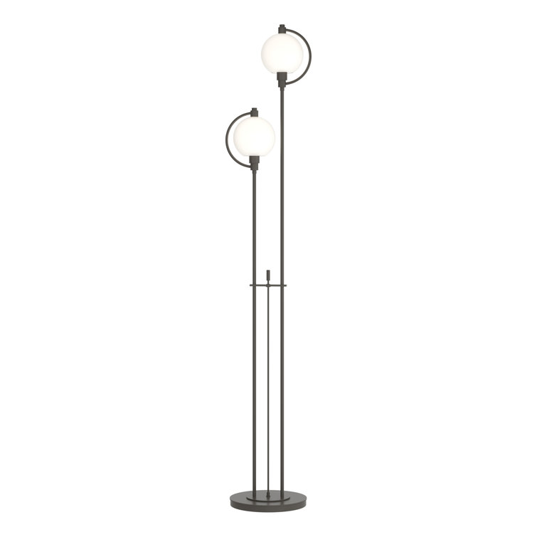 Pluto Dark Smoke & Opal Glass 68.1'' Novelty Floor Lamp