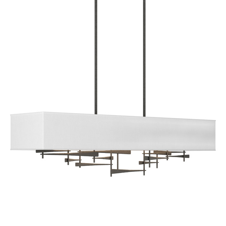 Cavaletti 42" 4-Light Black and Natural Iron Island Pendant