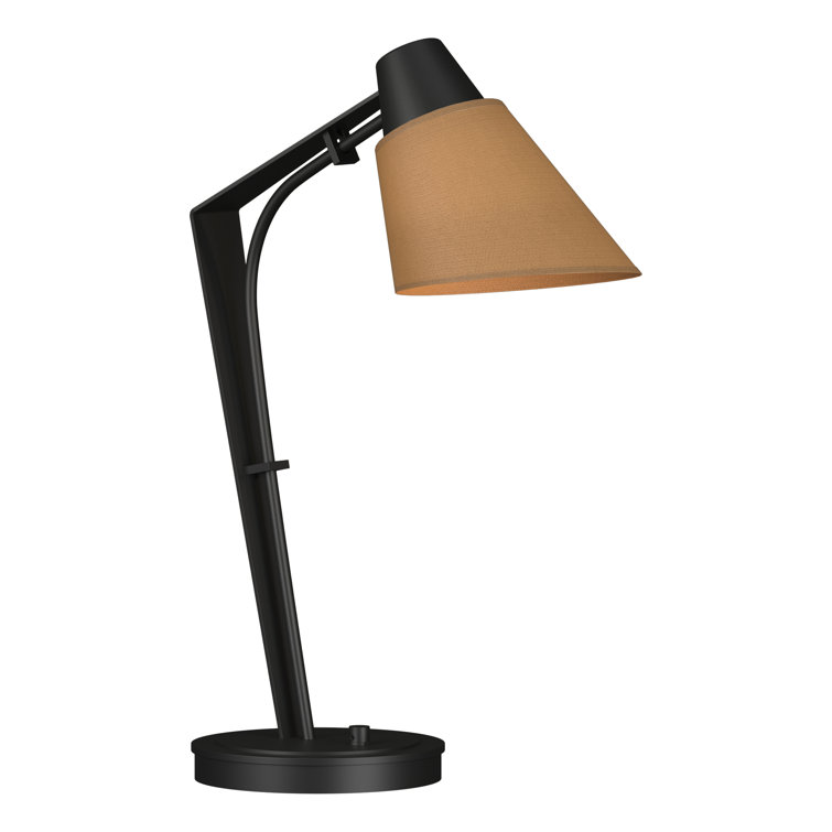Edison Black and Natural Anna 1-Light LED Desk Lamp