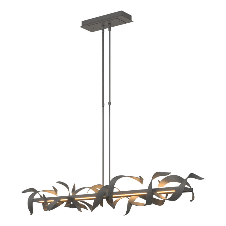 Elysian 36" Black Natural Iron LED Island Pendant