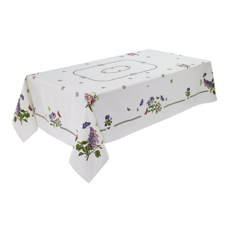 Ivory Floral Cotton Polyester 19" Placemats Set of 4