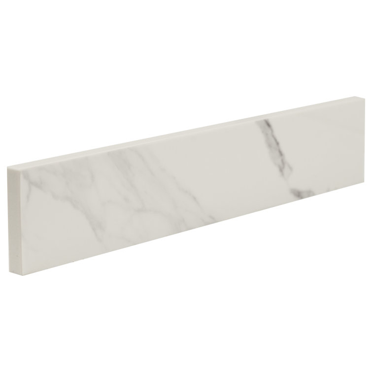 21 in. White and Gray Engineered Marble Vanity Sidesplash