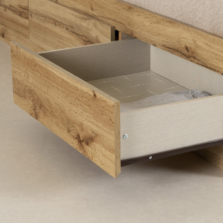 Nordik Oak Twin Captain's Bed with 3 Storage Drawers