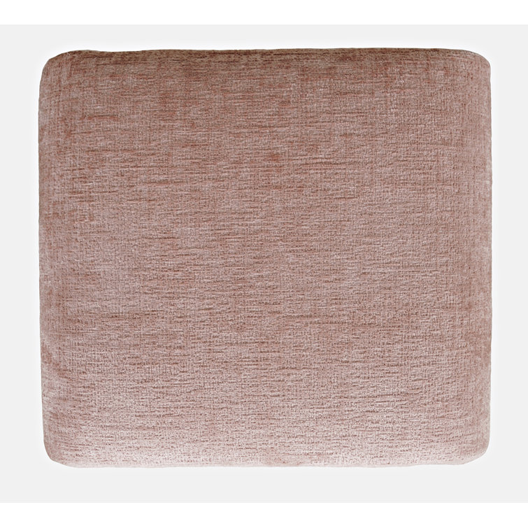 Gwen Pink Jacquard Upholstered Rectangular Ottoman Set