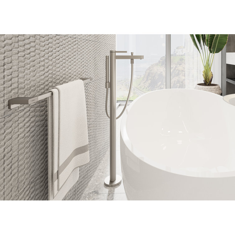 Brushed Nickel 25" Wall Mounted Towel Rail