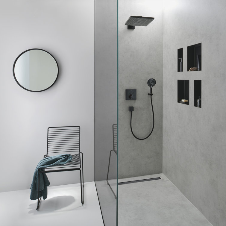 Matte White Minimalist Recessed Wall Niche Shelf