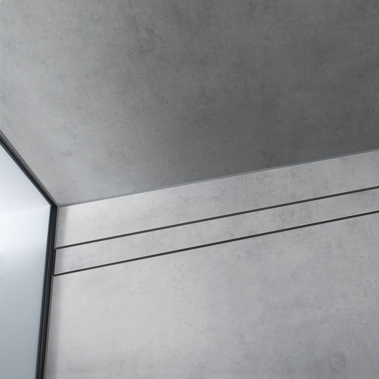 Nature Stone Linear Grid Shower Drain with Adjustable Cover