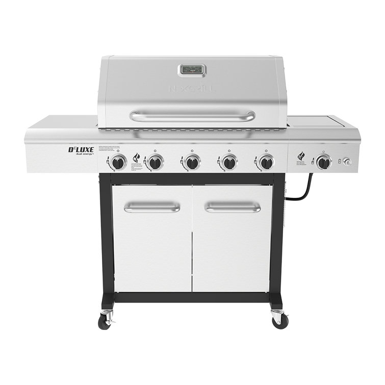 Nexgrill Stainless Steel 5-Burner Propane Grill with Side Burner