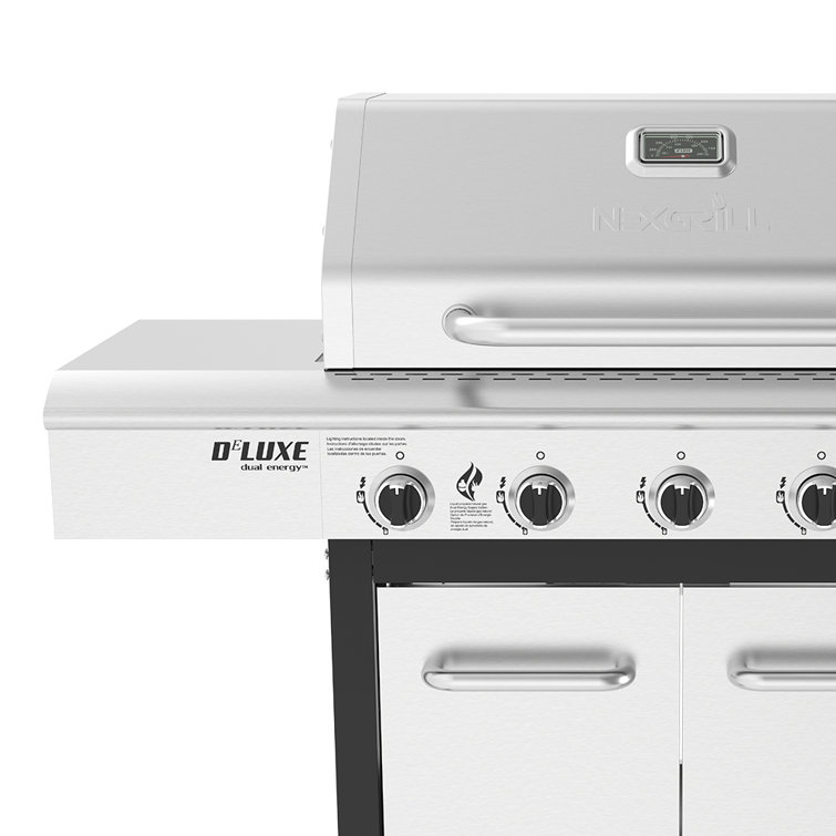 Nexgrill Stainless Steel 5-Burner Propane Grill with Side Burner