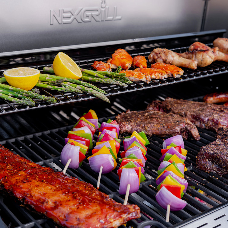 Nexgrill Stainless Steel 5-Burner Propane Grill with Side Burner