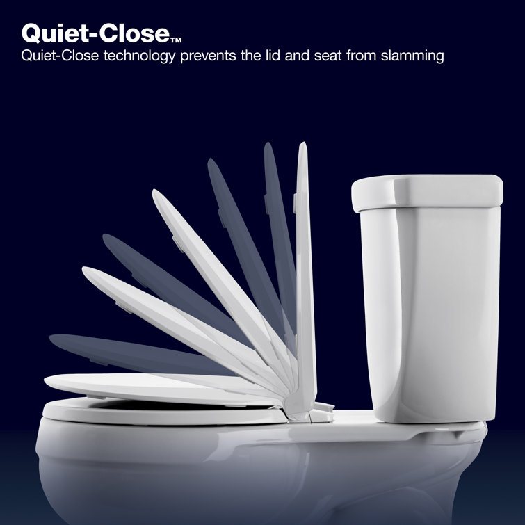 White Round Quiet-Close Toilet Seat with ReadyLatch
