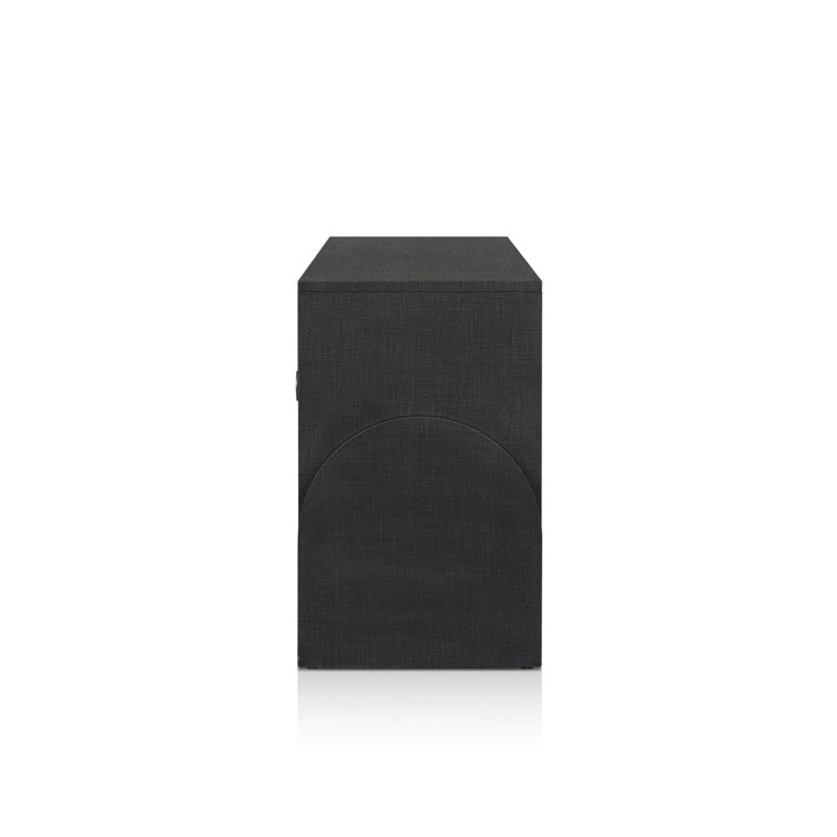 Cressida Black Linen Sideboard with Gunmetal Hardware