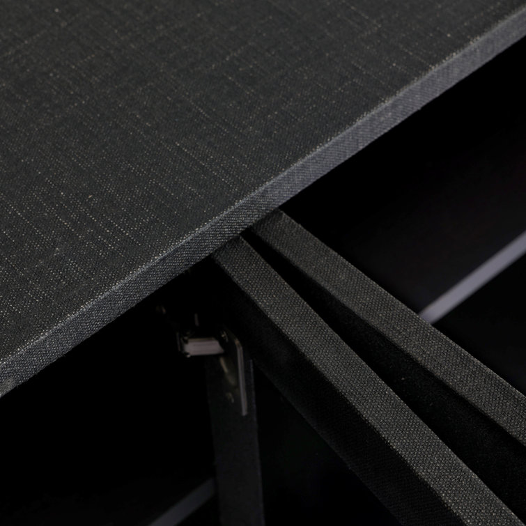 Cressida Black Linen Sideboard with Gunmetal Hardware