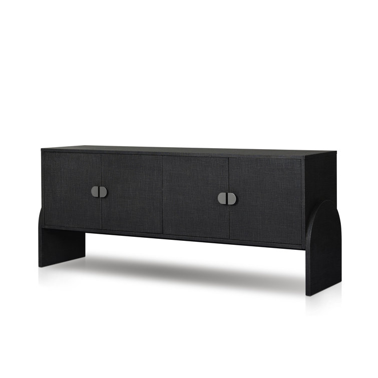 Cressida Black Linen Sideboard with Gunmetal Hardware