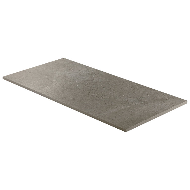 Iris Dark Gray Matte Porcelain Large Format Floor and Wall Tile