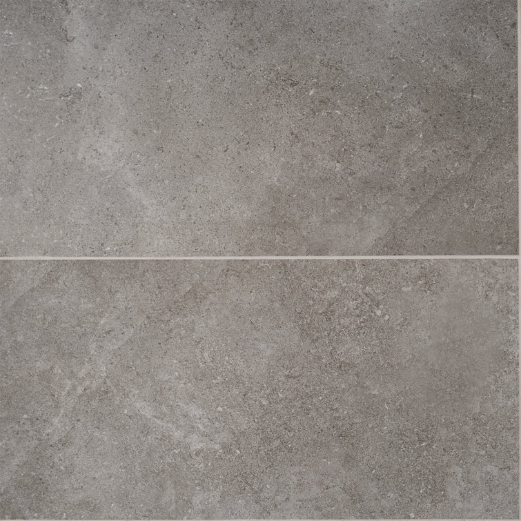 Iris Dark Gray Matte Porcelain Large Format Floor and Wall Tile