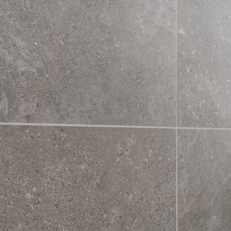 Iris Dark Gray Matte Porcelain Large Format Floor and Wall Tile