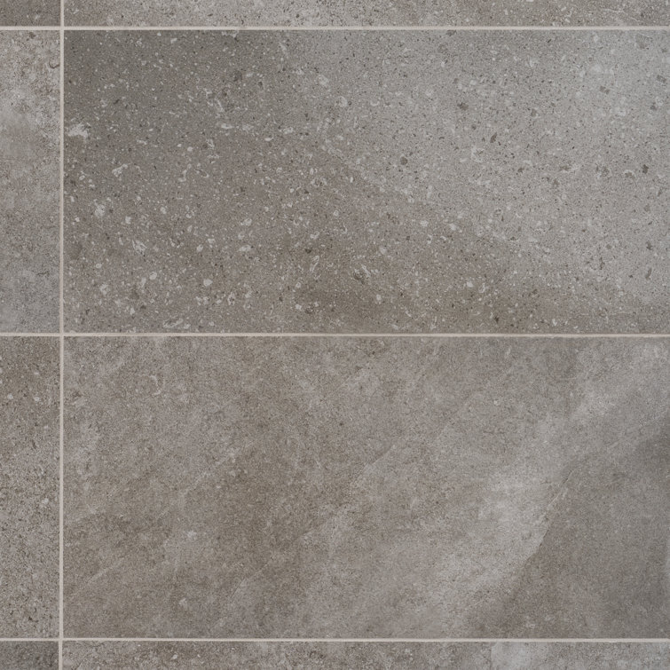 Iris Dark Gray Matte Porcelain Large Format Floor and Wall Tile