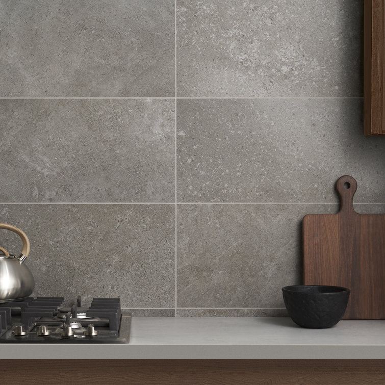 Iris Dark Gray Matte Porcelain Large Format Floor and Wall Tile