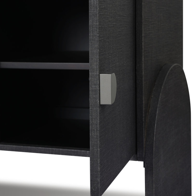 Cressida Black Linen Sideboard with Gunmetal Hardware