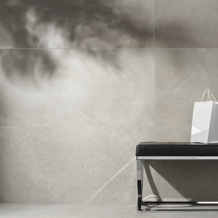 Large Format Light Gray Matte Porcelain Floor and Wall Tile