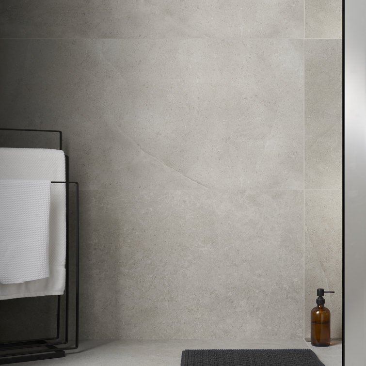 Large Format Light Gray Matte Porcelain Floor and Wall Tile