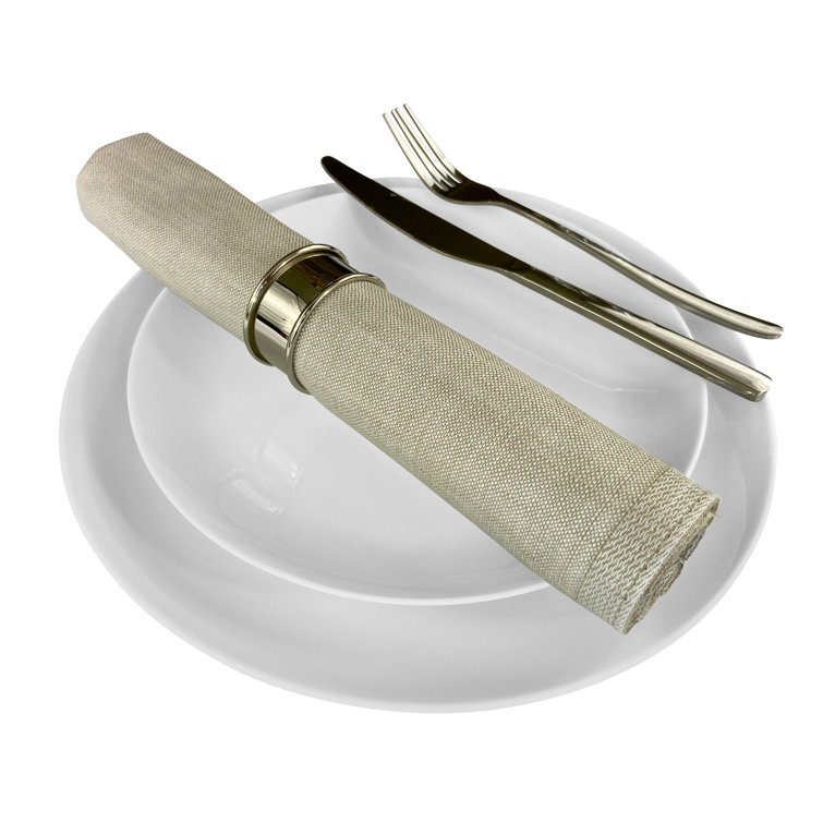 Light Sage Cotton Linen Square Napkins Set of 4