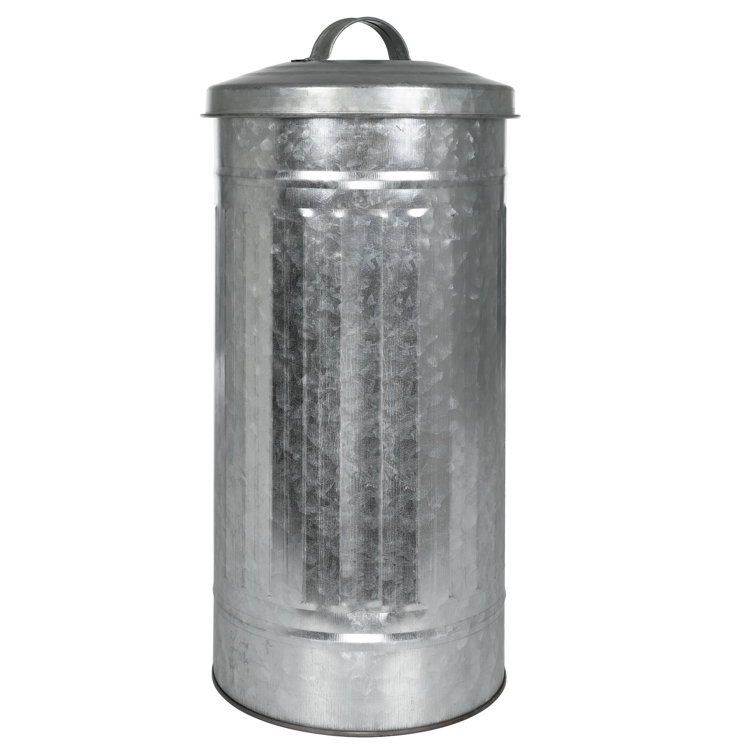 Galvanized Silver Farmhouse Free Standing Toilet Paper Holder