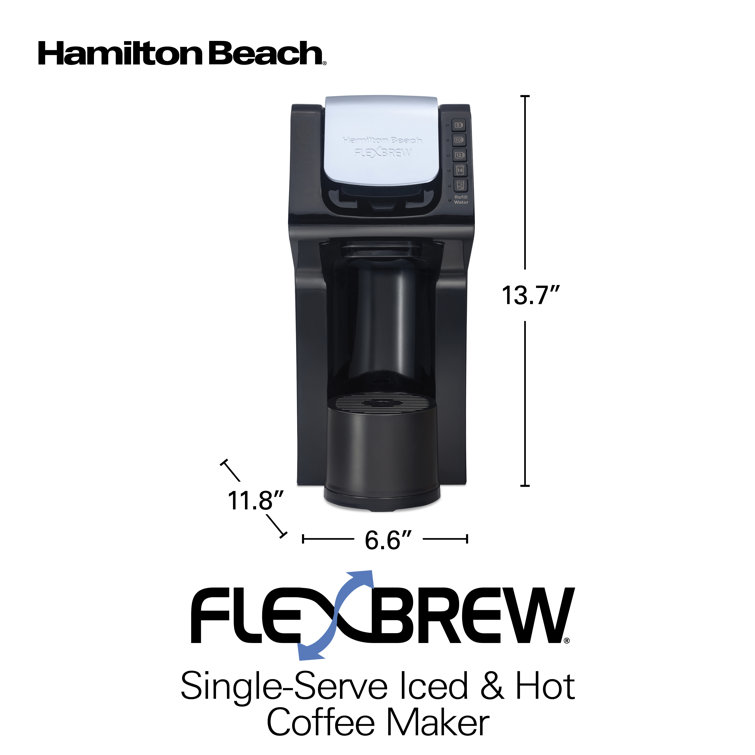 Hamilton Beach Black Single-Serve Iced & Hot Coffee Maker