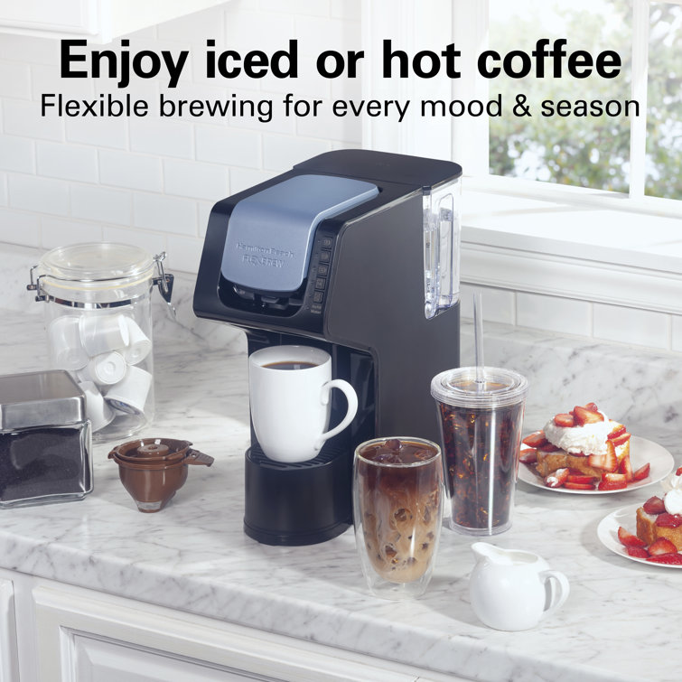 Hamilton Beach Black Single-Serve Iced & Hot Coffee Maker