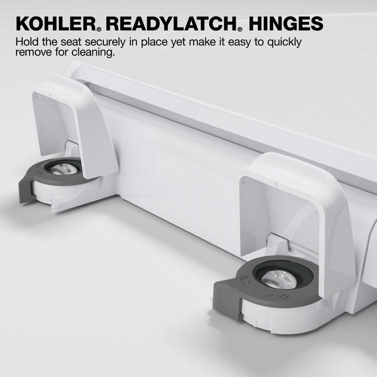 White Round Quiet-Close Toilet Seat with ReadyLatch