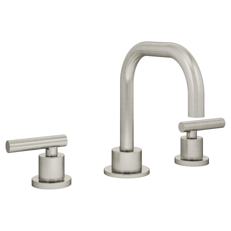 Dia Satin Nickel Widespread Two-Handle Bathroom Faucet
