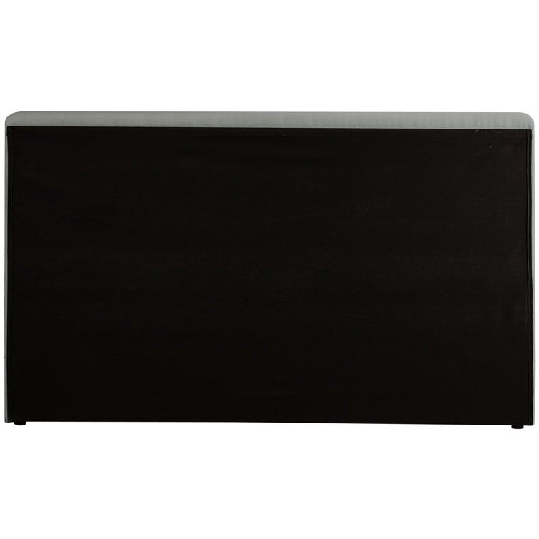 Cream Linen Upholstered Queen Platform Bed with Headboard