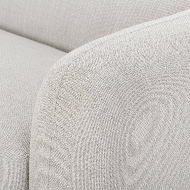 Nara Wheat & White Linen 2-Piece Chaise Sectional
