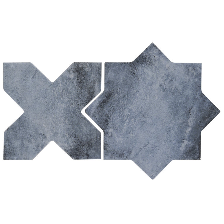 Tripoli Star-Crossed Denim Blue Terracotta Look Porcelain Tile