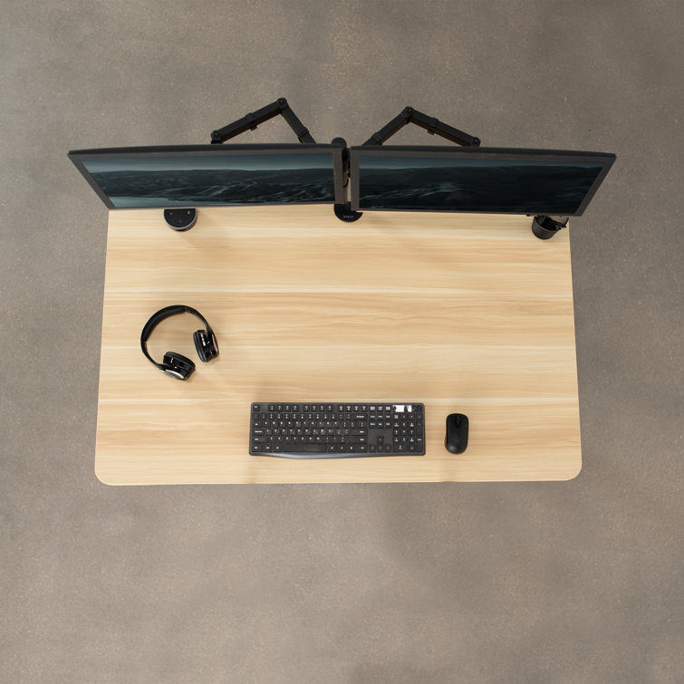 Cyan Chestnut Solid Particle Board 59" Universal Desk Top