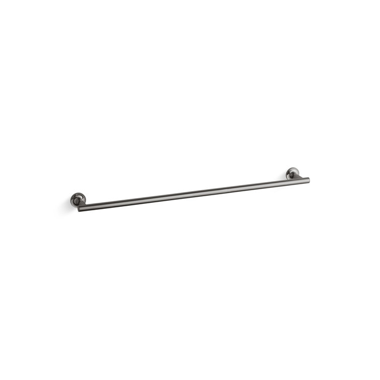 Purist Sleek 30" Polished Chrome Brass Wall-Mounted Towel Bar