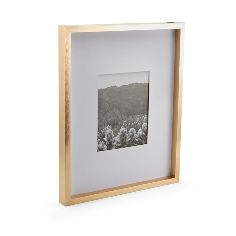 Gold Rectangular Wood Wall Mount Gallery Frame