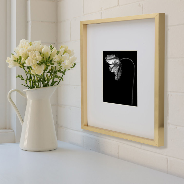 Gold Rectangular Wood Wall Mount Gallery Frame